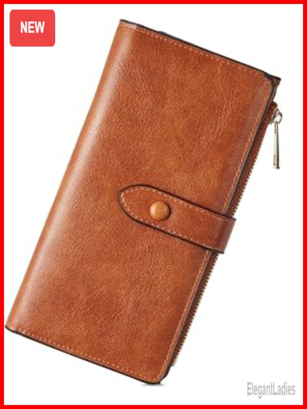 Leather Wallet RFID Blocking Large Capacity Trifold Card Holder with Phone